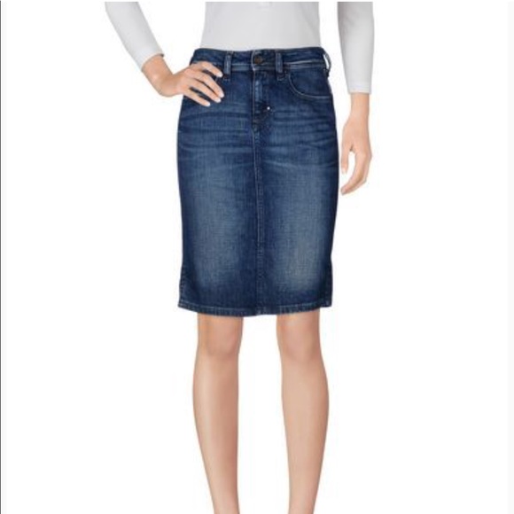 Diesel Denim - Diesel Denim Pencil Skirt w/side slits